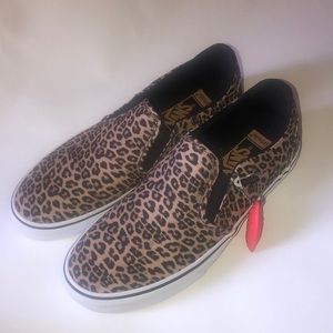 Van’s “Asher Delude” Cheetah Print Slip-Ons